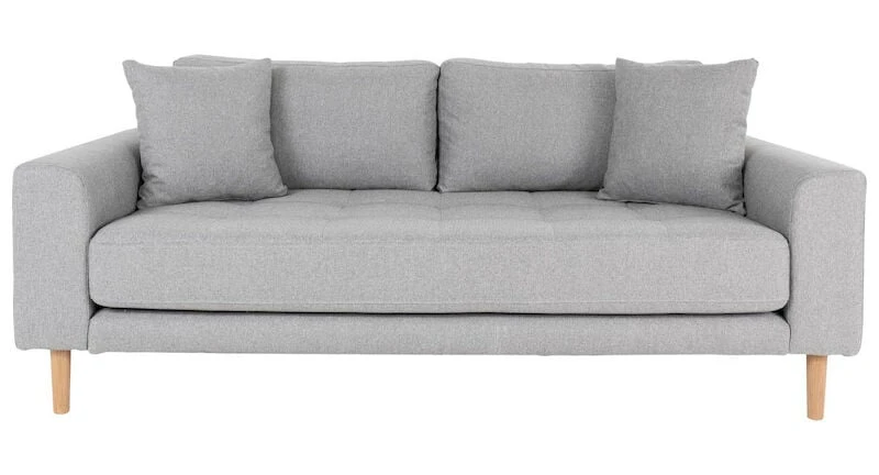 House Nordic Lido 2-istuttava Sohva Hugo 10 Vaaleanharmaa 2 House Nordic Lido 2-istuttava Sohva Hugo 10 Vaaleanharmaa - Image 2