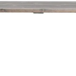 Veke Ruska Ruokapöytä 200x100 Cm Harjattu Ja Lakattu Mänty Savunharmaa/musta Metalli