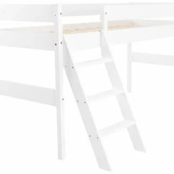 Veke Lumi Parvisänky Työtasolla Ja Lokerikolla Valkoinen