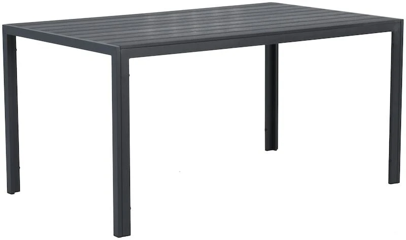 Outfit Noah Puutarhapöytä 150x90 Cm Musta Polywood/alumiiini 3 Outfit Noah Puutarhapöytä 150x90 Cm Musta Polywood/alumiiini - Image 3