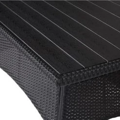 Outfit Oscar Puutarhapöytä 150x85 Cm Musta Polyrottinki/metalli -Veke Myymälä 629914 c 700x700