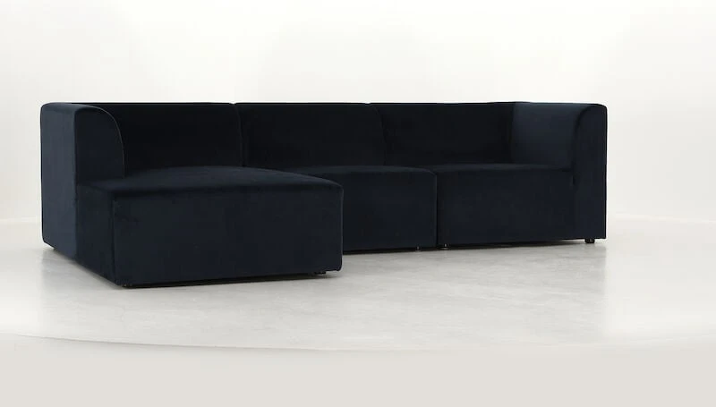 House Nordic Alba Divaanisohva Vasen, Tummansininen Sametti 1 House Nordic Alba Divaanisohva Vasen, Tummansininen Sametti