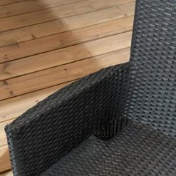 Veke Asta Puutarhatuoli Musta Polyrottinki/teräs