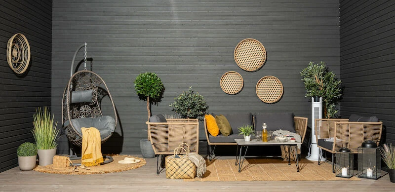 Bloomingville Mundo Nojatuoli Musta/beige 5 Bloomingville Mundo Nojatuoli Musta/beige - Image 5