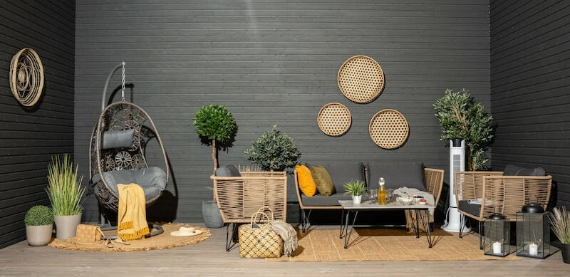 Bloomingville Mundo Sohvapöytä Musta/betoni 1 Bloomingville Mundo Sohvapöytä Musta/betoni