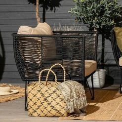 Bloomingville Mundo Nojatuoli Musta/beige 9 Bloomingville Mundo Nojatuoli Musta/beige -Veke Myymälä Bloomingville mundo sohvaryhma miljoossa web pete 1 1