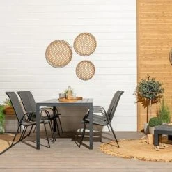 Veke Feel Textline Puutarhatuoli Musta -Veke Myymälä Daytona deluxe aurinkotuoli miljoossa musta web pete 14