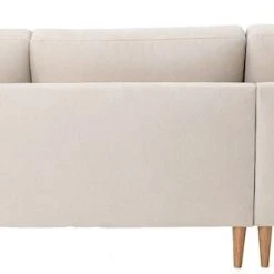 Veke Elegant Avokulmasohva Vasen Beige, Bloq05, Tammijalat