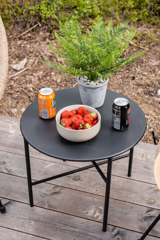 Envy Pyöreä Apupöytä Ø50 Cm Musta 1 Envy Pyöreä Apupöytä Ø50 Cm Musta