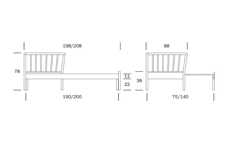 Kiteen Franz Vuodesohva 190 Cm Koivu/lakattu 2 Kiteen Franz Vuodesohva 190 Cm Koivu/lakattu - Image 2