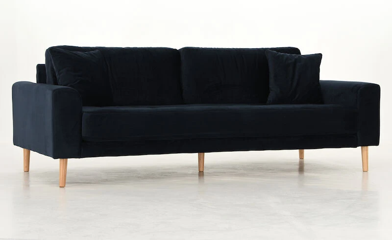 House Nordic Lido 3-istuttava Sohva Bluvel 89 Tummansininen Sametti - Image 3