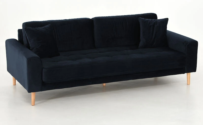 House Nordic Lido 3-istuttava Sohva Bluvel 89 Tummansininen Sametti - Image 5