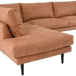 Veke Huurre Avokulmasohva Vasen Konjakki,Colorado 603,Jalka J-138 Musta