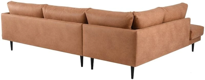 Veke Huurre Avokulmasohva Vasen Konjakki,Colorado 603,Jalka J-138 Musta - Image 4