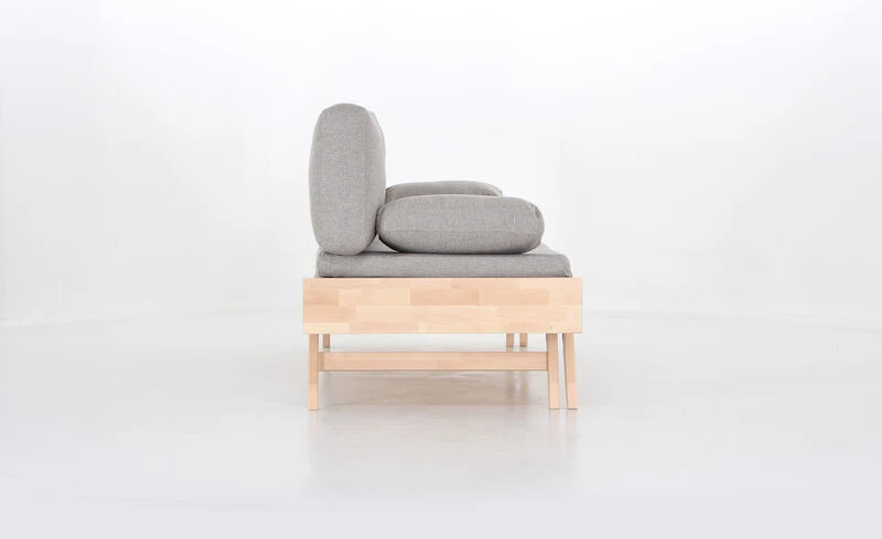 Kiteen Notte Vuodesohva Ilman Käsinojia Koivu/ Beige 2 Kiteen Notte Vuodesohva Ilman Käsinojia Koivu/ Beige - Image 2