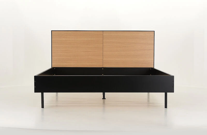 Veke Koto Sänky 160x200 Cm Musta/tammi 2 Veke Koto Sänky 160x200 Cm Musta/tammi - Image 2
