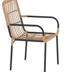 Veke Oldie Tuoli Luonnonväri Polyrottinki, Mustat Jalat -Veke Myymälä Oldie tuoli luonnonvari polyrottinki mustat jalat1 1