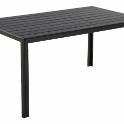 Outfit Noah Puutarhapöytä 150x90 Cm Musta Polywood/alumiiini