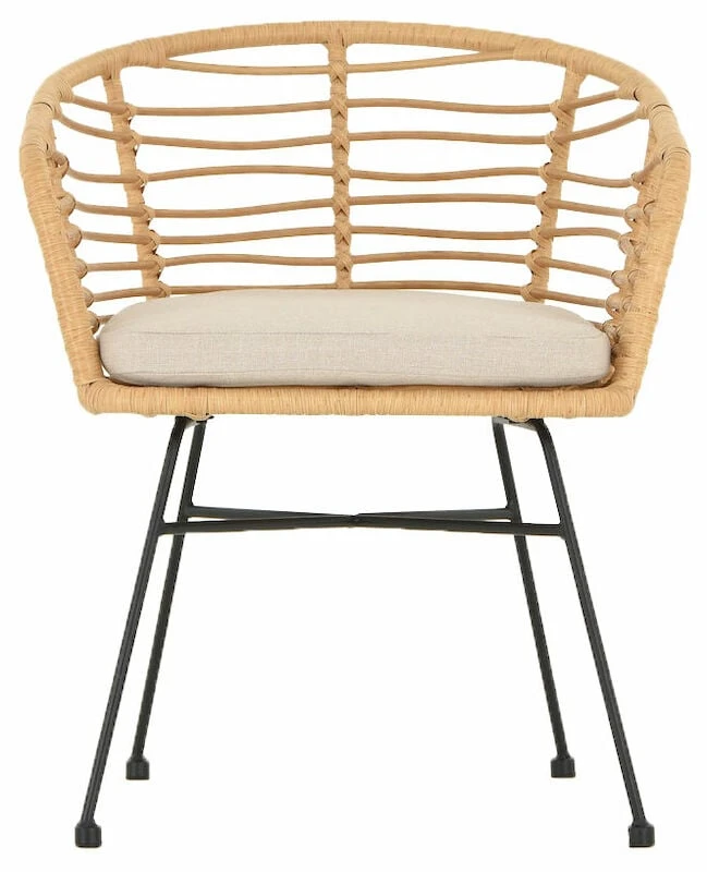 Envy Kaja Tuoli Pehmusteella Luonnonväri, Mustat Jalat 5 Envy Kaja Tuoli Pehmusteella Luonnonväri, Mustat Jalat - Image 5