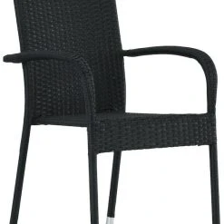 Veke Puro Puutarhatuoli Musta Polyrottinki/teräs -Veke Myymälä Puro20puutarhatuoli 5