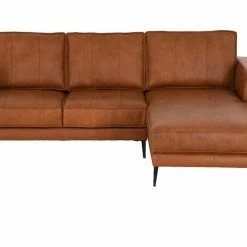 Veke Oxford Divaanisohva Oikea Konjakinruskea Nahka/keinonahka -Veke Myymälä Veke Oxford divaanisohva oikea konjakinruskea nahka keinonahka 0 1