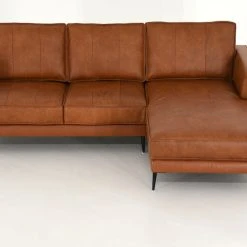 Veke Oxford Divaanisohva Oikea Konjakinruskea Nahka/keinonahka