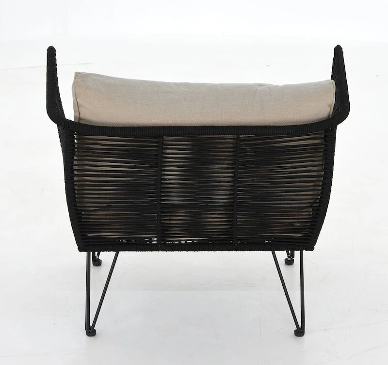 Bloomingville Mundo Nojatuoli Musta/beige 6 Bloomingville Mundo Nojatuoli Musta/beige - Image 6