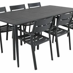 Brafab Nimes Ruokapöytä 200x98 Cm Antrasiitti