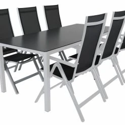 Brafab Rana Ruokapöytä 200x90 Cm Musta/valkoinen