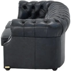 Veke Chesterfield 2-istuttava Sohva Sininen Rub-off Nahka, Wenge Jalat 10 Veke Chesterfield 2-istuttava Sohva Sininen Rub-off Nahka, Wenge Jalat -Veke Myymälä chesterfield sohva 2 istuttava sininen rubb nahka 0