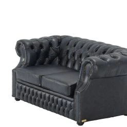 Veke Chesterfield 2-istuttava Sohva Sininen Rub-off Nahka, Wenge Jalat 9 Veke Chesterfield 2-istuttava Sohva Sininen Rub-off Nahka, Wenge Jalat -Veke Myymälä chesterfield sohva 2 istuttava sininen rubb nahka 1