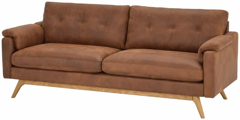 BD-Möbel Eastwood Sohva Maxi Ruskea 41 Tribe Nubuk-nahka, Jalat öljytty Tammi 220 6 BD-Möbel Eastwood Sohva Maxi Ruskea 41 Tribe Nubuk-nahka, Jalat öljytty Tammi 220 - Image 6