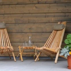 EcoFurn Ekotuoli Tervaleppä Puuvalmis, Vaatii Käsittelyn -Veke Myymälä ecofurn ekotuoli tervaleppa saunan terassilla