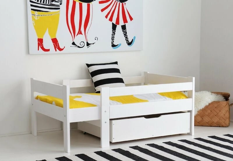 Veke Emma Jatkettava Lastensänky Valkoinen 1 Veke Emma Jatkettava Lastensänky Valkoinen