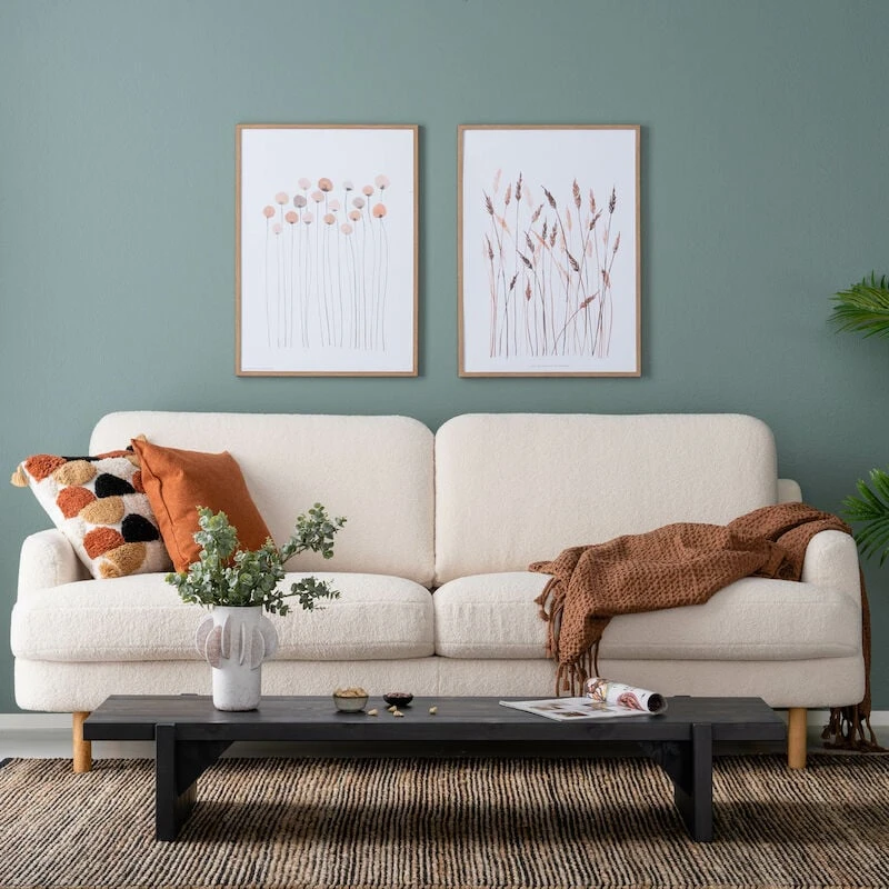 Veke Jäkälä 3-istuttava Sohva Luonnonvalkoinen Himalaya 904, öljytty Tammi Jalat 2 Veke Jäkälä 3-istuttava Sohva Luonnonvalkoinen Himalaya 904, öljytty Tammi Jalat - Image 2