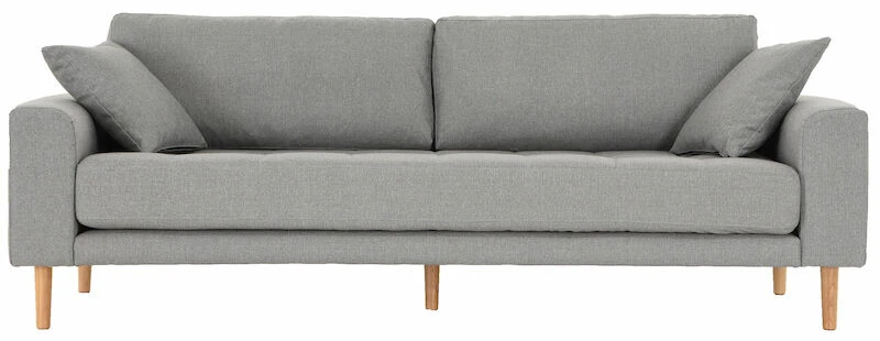 House Nordic Lido 3-istuttava Sohva Hugo 10 Vaaleanharmaa - Image 2