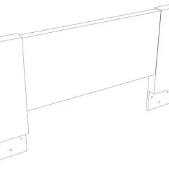 Veke Koti Kerrossängyn Lisäturvalaita 60 Cm Valkoinen