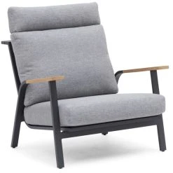 Hillerstorp Kungshult Nojatuoli Hiilenharmaa/vaaleanharmaa