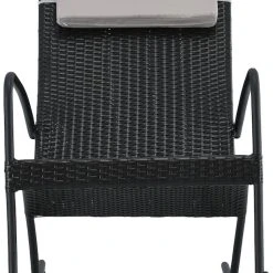 Veke Laituri Keinutuoli Musta, Vaaleanharmaa Niskatyyny 10 Veke Laituri Keinutuoli Musta, Vaaleanharmaa Niskatyyny -Veke Myymälä laituri keinutuoli3