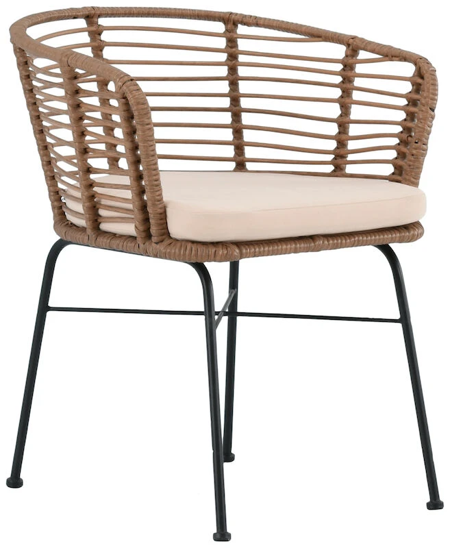 Veke Lehmus Tuoli Luonnonväri, Mustat Jalat 4 Veke Lehmus Tuoli Luonnonväri, Mustat Jalat - Image 4