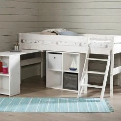 Veke Lumi Parvisänky Työtasolla Ja Lokerikolla Valkoinen 8 Veke Lumi Parvisänky Työtasolla Ja Lokerikolla Valkoinen -Veke Myymälä lumi matala parvisanky tyotasolla lokerikolla