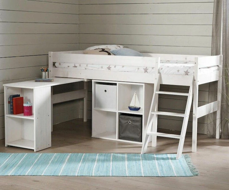 Veke Lumi Parvisänky Työtasolla Ja Lokerikolla Valkoinen 4 Veke Lumi Parvisänky Työtasolla Ja Lokerikolla Valkoinen - Image 4