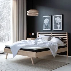 Kiteen Notte Sänky 160x200 Cm Koivu/lakattu 9 Kiteen Notte Sänky 160x200 Cm Koivu/lakattu -Veke Myymälä notte sanky 160x200cm koivu Unia 100 joustinpatjapaketti 160x200 cm 2 1