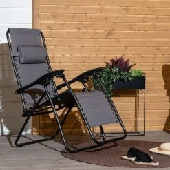 Veke Oxford Aurinkotuoli Tummanharmaa