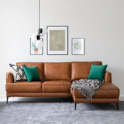 Veke Oxford Divaanisohva Oikea Konjakinruskea Nahka/keinonahka -Veke Myymälä oxford divaanisohva konjakinruskea oikea web 22