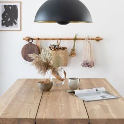 Veke Ruska Ruokapöytä 150x100 Cm Antiikkipetsattu Harjattu Ja Lakattu Mänty/musta Met -Veke Myymälä ruska lankkupoyta 150x100 cm antiikkipetsattu musta web 3