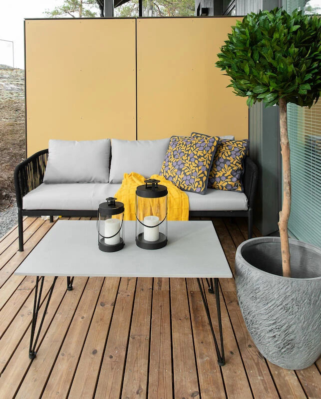 Bloomingville Mundo Sohvapöytä Musta/betoni 2 Bloomingville Mundo Sohvapöytä Musta/betoni - Image 2