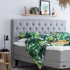 Unia Exlusive Sängynpääty 161x126,5 Cm Vaaleanharmaa