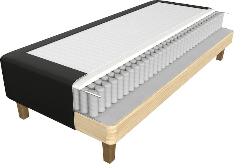 Unia 100 Runkopatjapaketti 80x200 Cm, 5cm Prof Vm, Metallijalat 1 Unia 100 Runkopatjapaketti 80x200 Cm, 5cm Prof Vm, Metallijalat