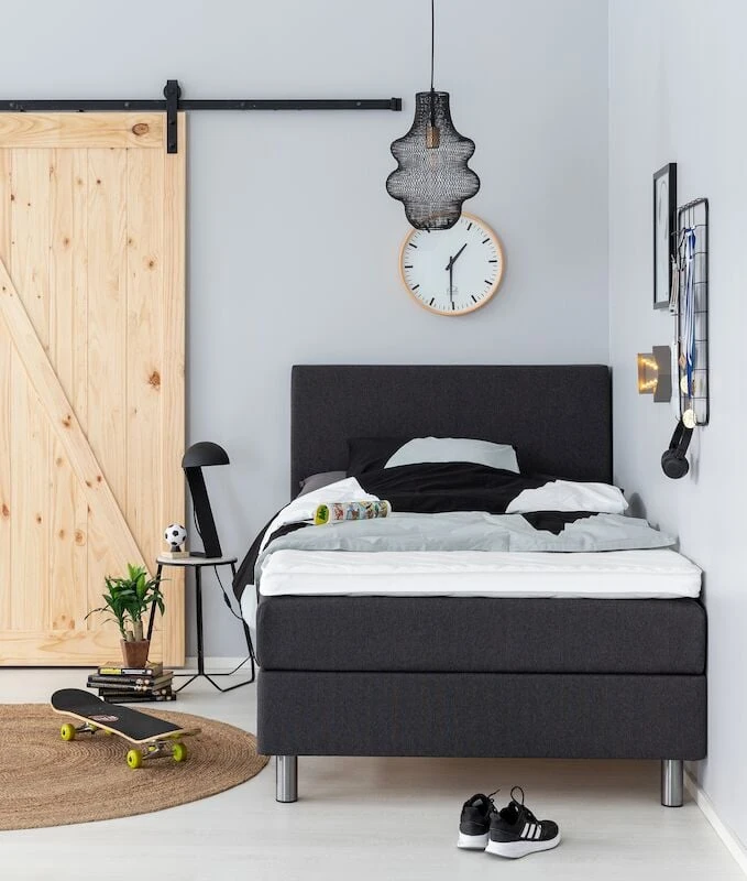 Unia 100 Jenkkisänkypaketti 120x200 Cm Tummanharmaa, 5 Cm Prof Vm, Metallijalat 2 Unia 100 Jenkkisänkypaketti 120x200 Cm Tummanharmaa, 5 Cm Prof Vm, Metallijalat - Image 2